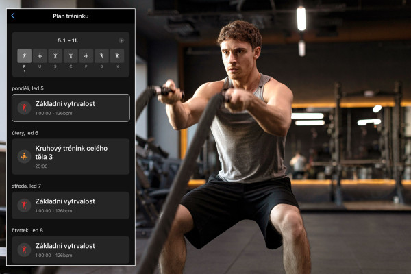 Fitness trenér kombinuje různé tréninky